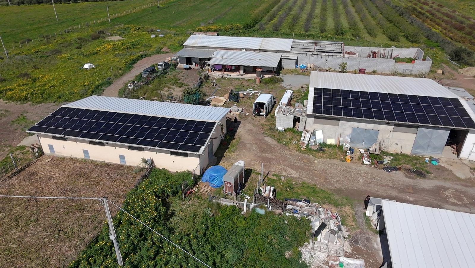 Impianto fotovoltaico aziendale in Sardegna realizzato da Climavolts